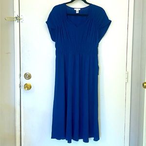 London Times navy midi length dress size US 6